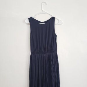 Navy Blue Xhilaration Pleaded Midi Dress - XS